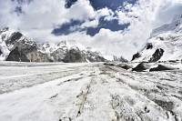 am South-Enilcek-Glacier, inzwischen auf ca. 4000m