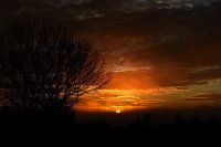 Nebel, Vollmond und Sonnenaufgang am 26.12.2015