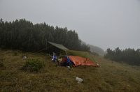 Unser Lager nahe am Gipfel