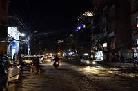 Kathmandu - Straße in der Nacht